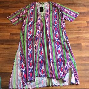 Lucky & Blessed Aztec Print Kimono/Cardigan